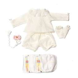 muÑeca sonia camisa blanca y rosa con polaina lana (muñecas guca - 818)