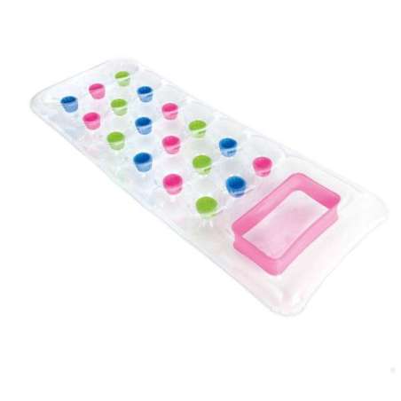 intex colchoneta 18 vasos transparente (59894)