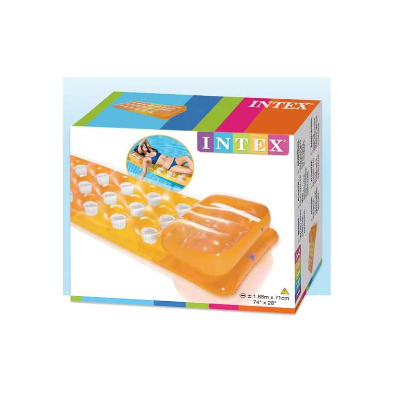 intex colchoneta 18 vasos 188x71 cm surtidos (intex - 58890)
