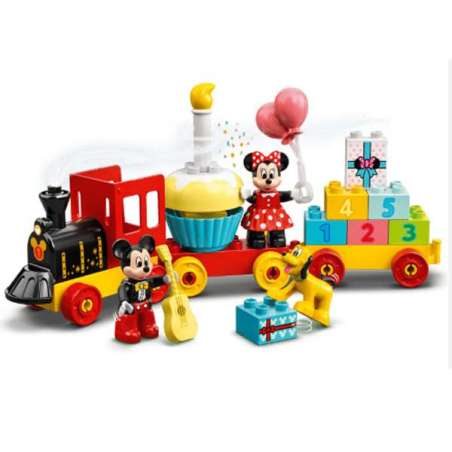 lego duplo tren cumpleaÑos de mickey y minnie (lego - 10941)