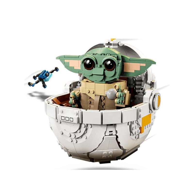 lego star wars grogu con aerocuna (lego - 75403)