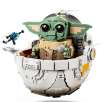 lego star wars grogu con aerocuna (lego - 75403)