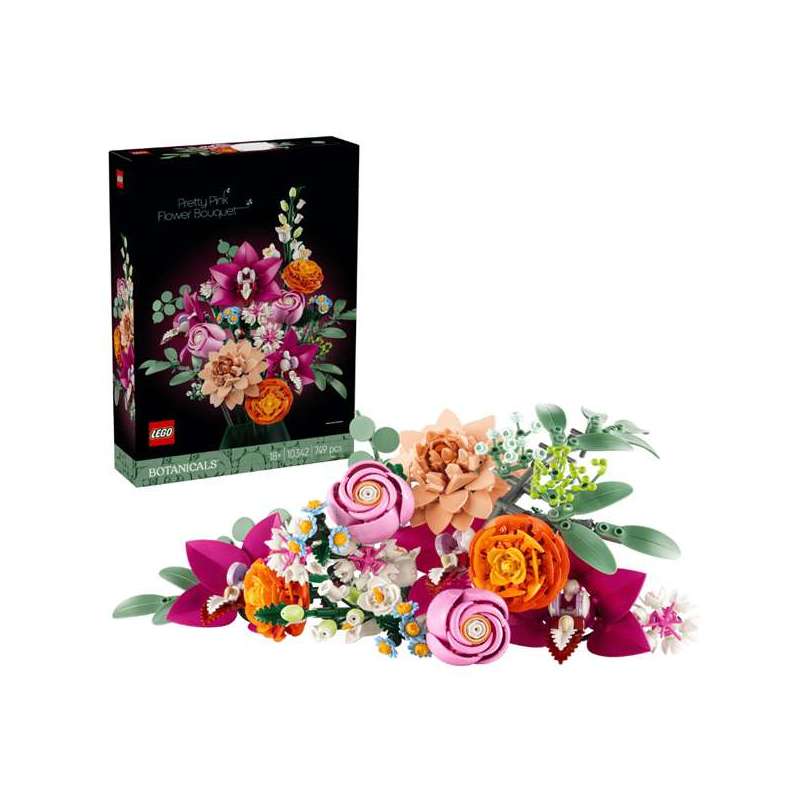 lego botanicals ramo de flores fantasia rosa (lego - 10342)