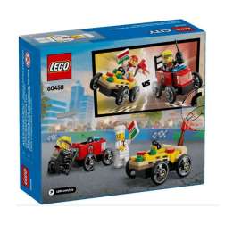 lego city pizza vs camion de bomberos ( 60458)