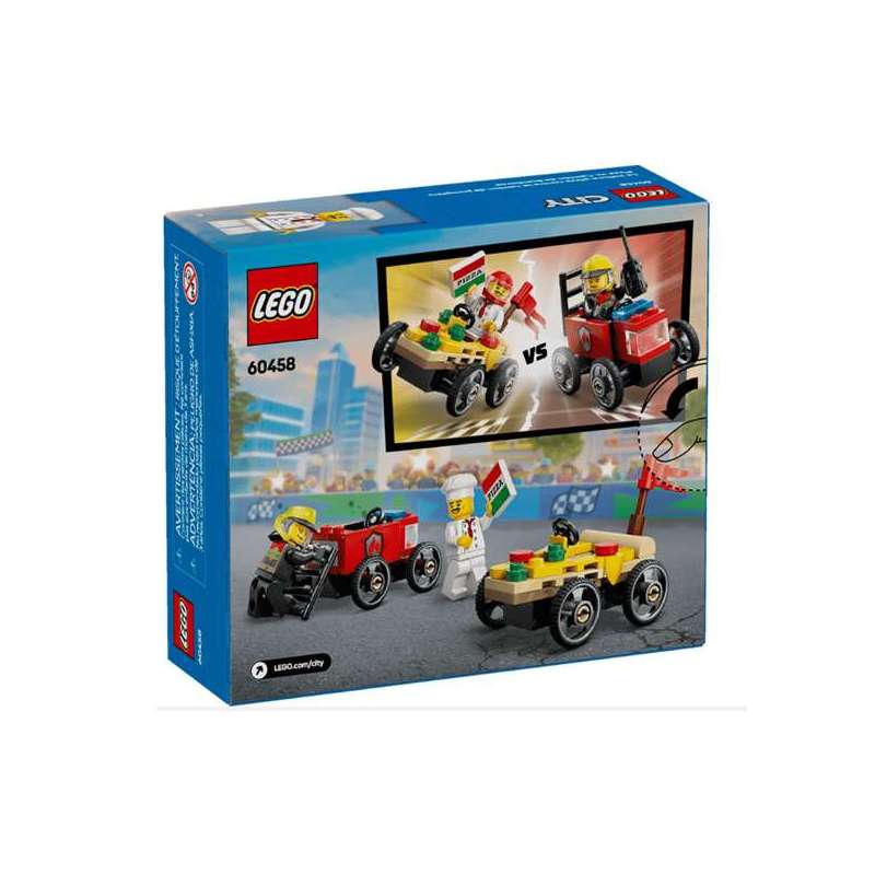 lego city pizza vs camion de bomberos ( 60458) lego city pizza vs camion de bomberos ( 60458)