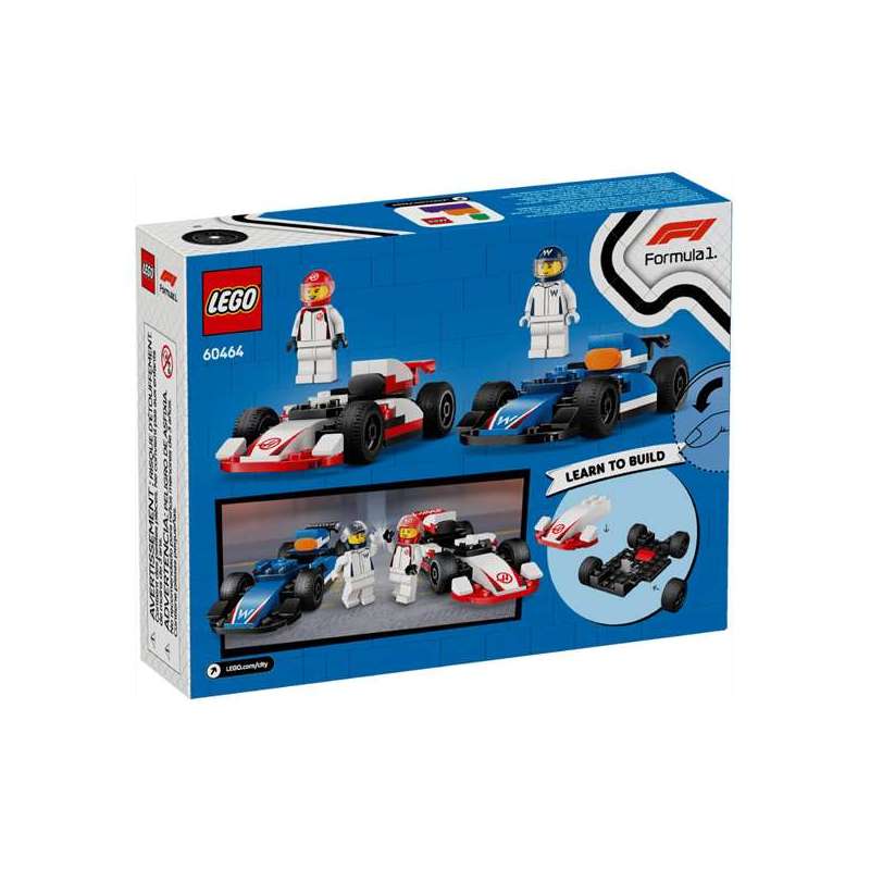 lego city f1 coches williams racing y haas ( 60464) lego city f1 coches williams racing y haas ( 60464)
