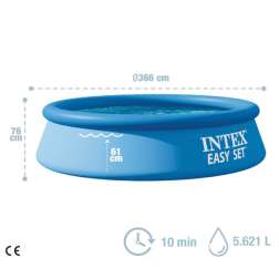 intex piscina easy set 366x76cm  5621l (56420 / 28130)