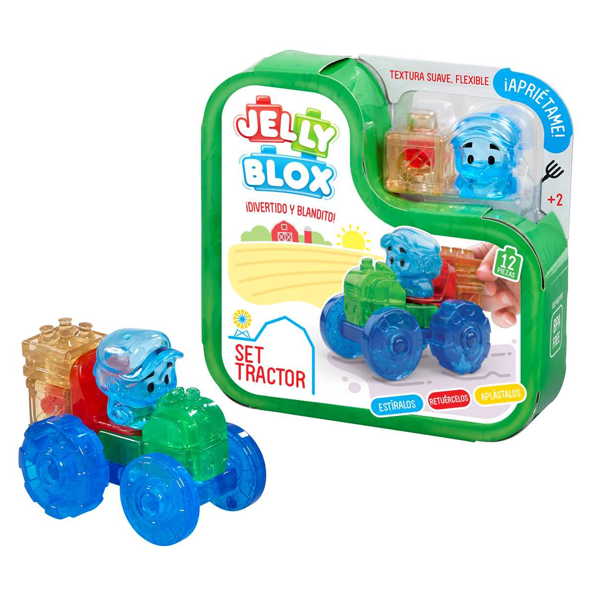 jelly blox set tractor (bizak - 64552945)