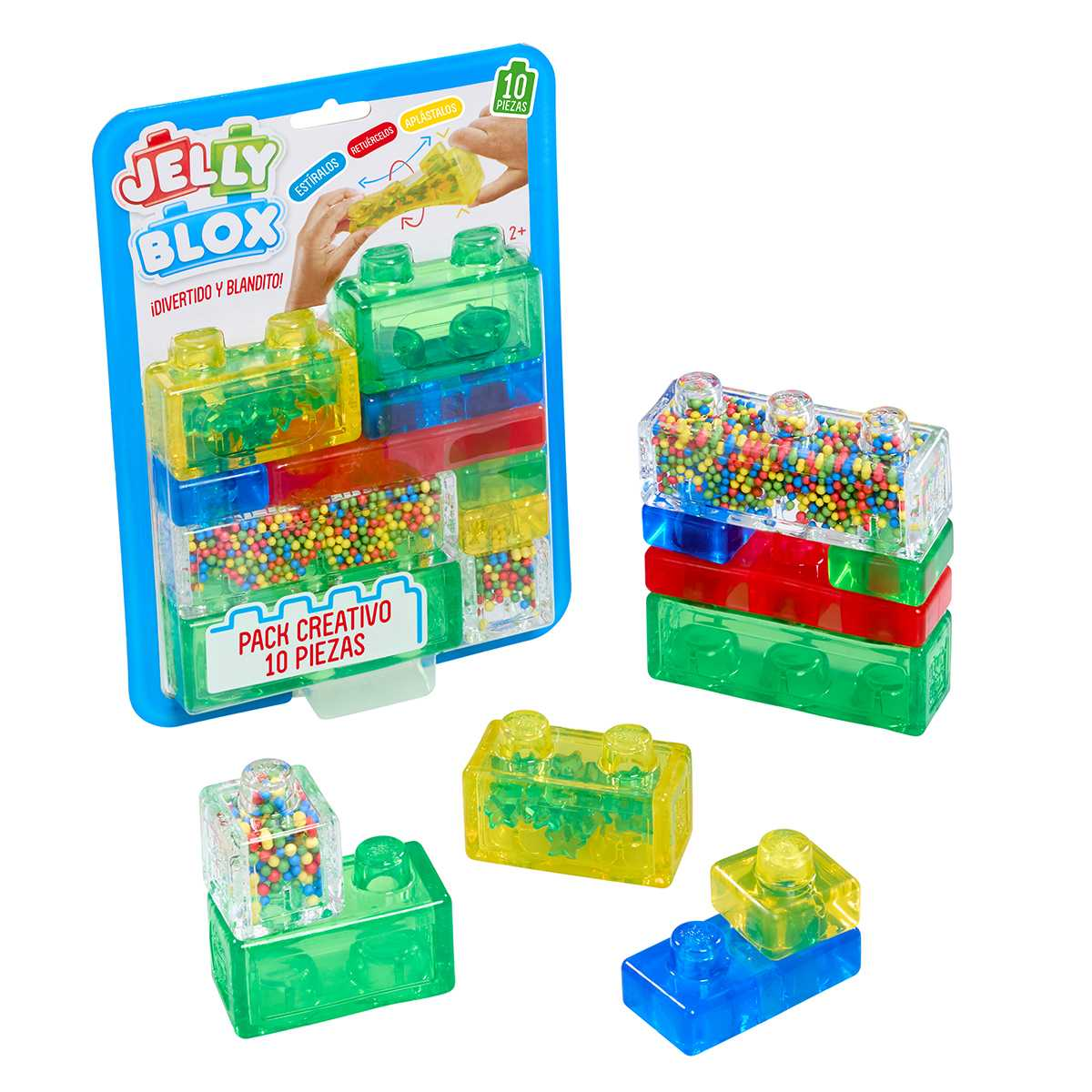 jelly blox pack creativo 10 piezas (bizak - 64554840)