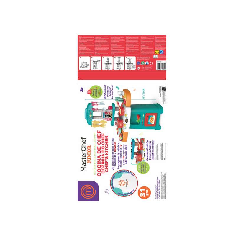 masterchef jr. cocina electronica 31 accesorios (famosa - mte01000) masterchef jr. cocina electronica 31 accesorios (famosa - mte01000)