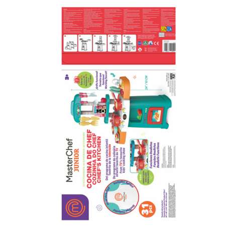 masterchef jr. cocina electronica 31 accesorios (famosa - mte01000)