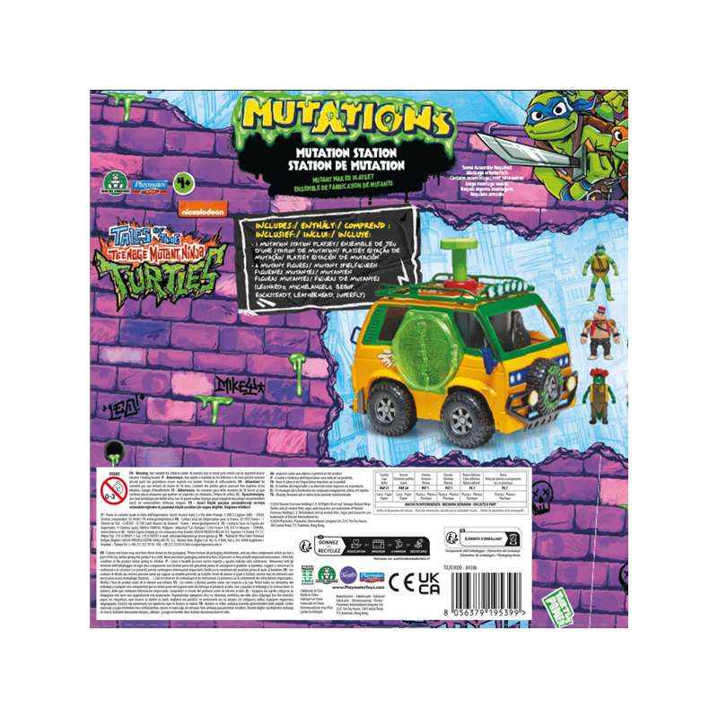 tmnt estacion mutante con 6 figuras playset ( famosa - t0203000) tmnt estacion mutante con 6 figuras playset ( famosa - t0203000)