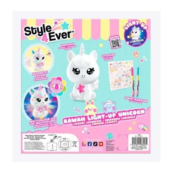 style 4 ever unicornio diy kawaii con luz (canal toys - ofg293)
