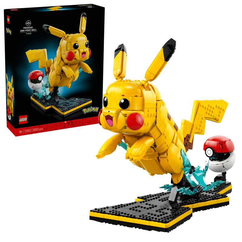 lego pokemon pikachu y poke ball (lego - 72152)