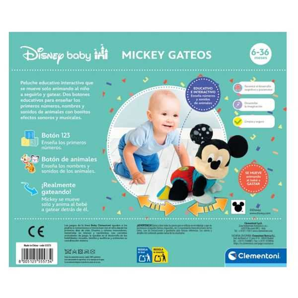 disney baby mickey gateos (clementoni - 55573)