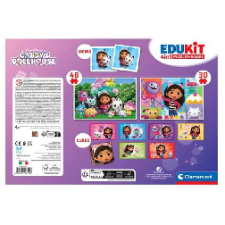 edukit 4 en 1 gabbys dollhouse (clementoni - 18319)