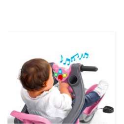 feber triciclo baby plus music rosa ( famosa - 800012132)