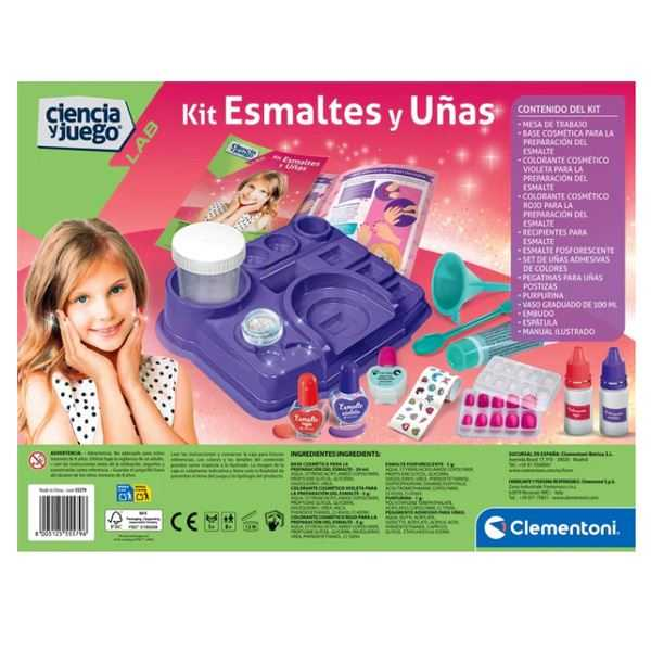 ciencia y juego kit esmalte de uÑas ( clementoni - 55579) ciencia y juego kit esmalte de uÑas ( clementoni - 55579)