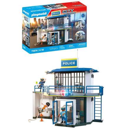 playmobil comisaria con sala de investigacion (playmobil - 71874)