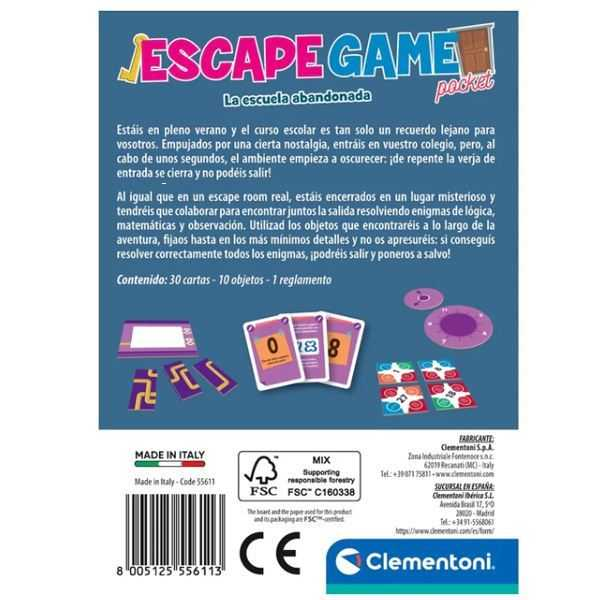 escape game la escuela abandonada (clementoni - 55611) escape game la escuela abandonada (clementoni - 55611)
