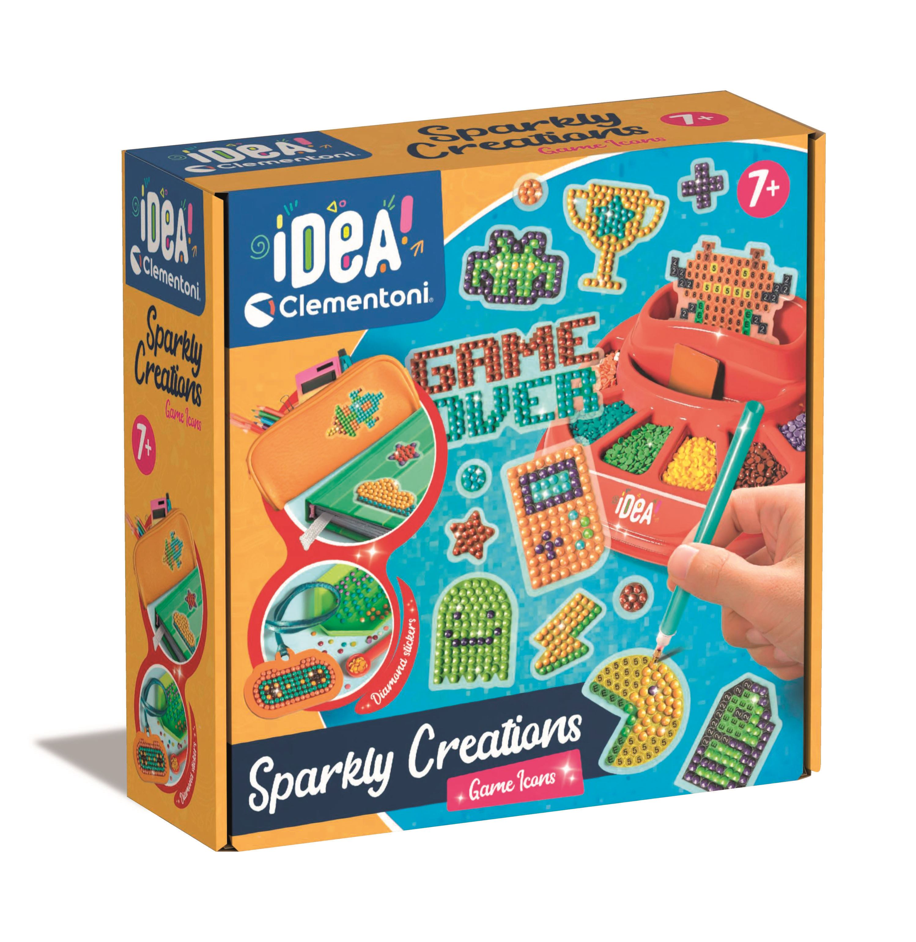 idea sparkly creations game icons (clementoni - 18774)