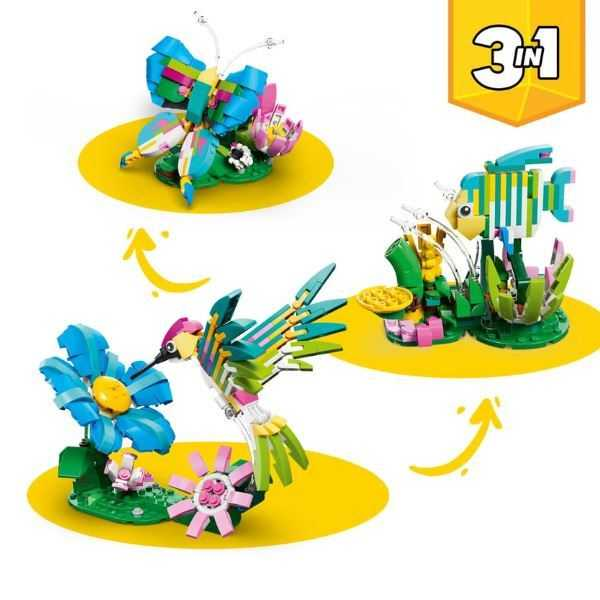 lego creator fauna salvaje colibri de colores (lego - 31384)
