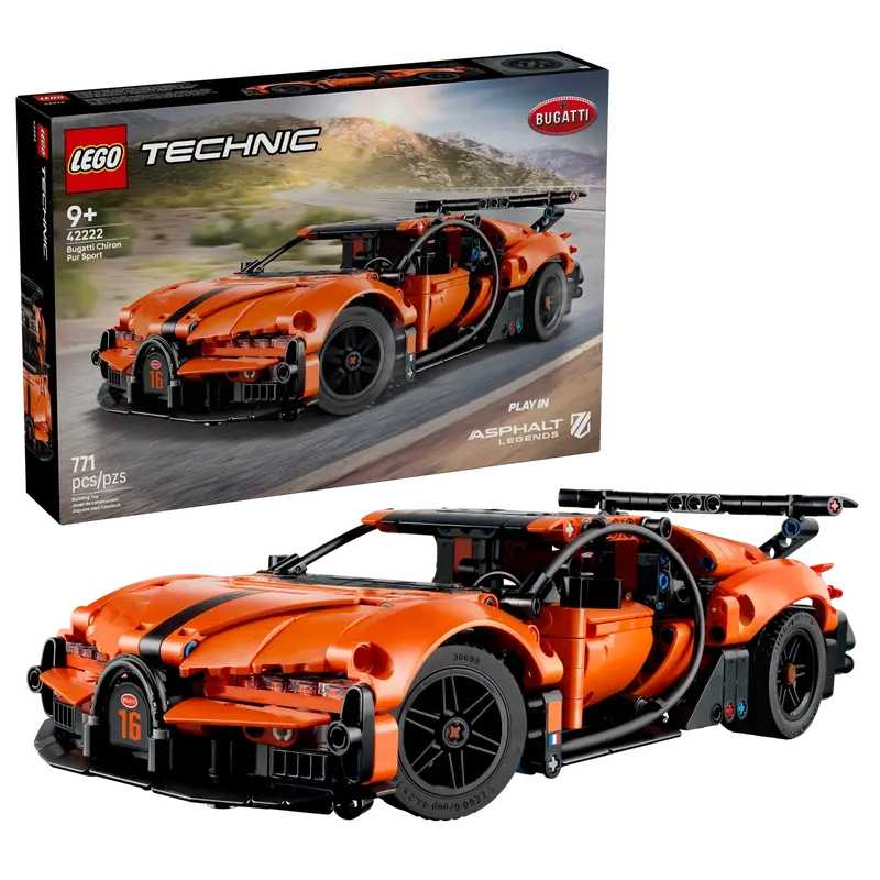 lego technic hipercohe bugatti chiron pur sport (lego - 42222)