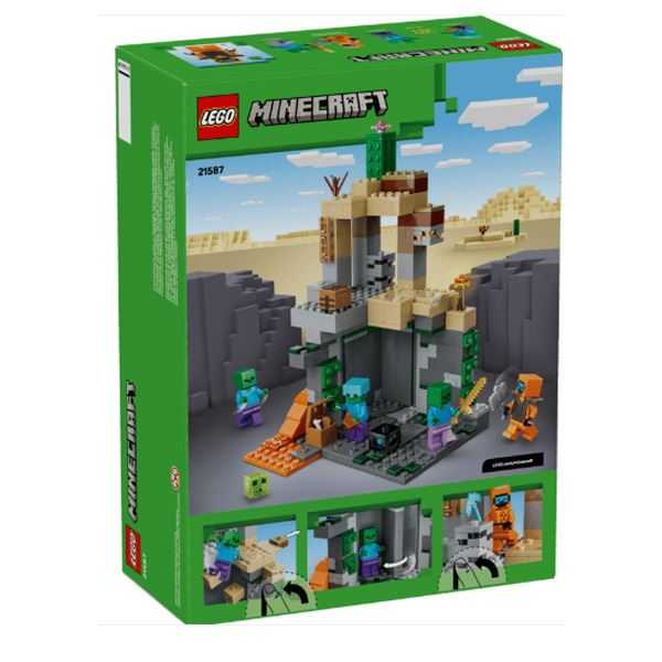 lego minecraft la mazmorra de zombis (lego - 21587)