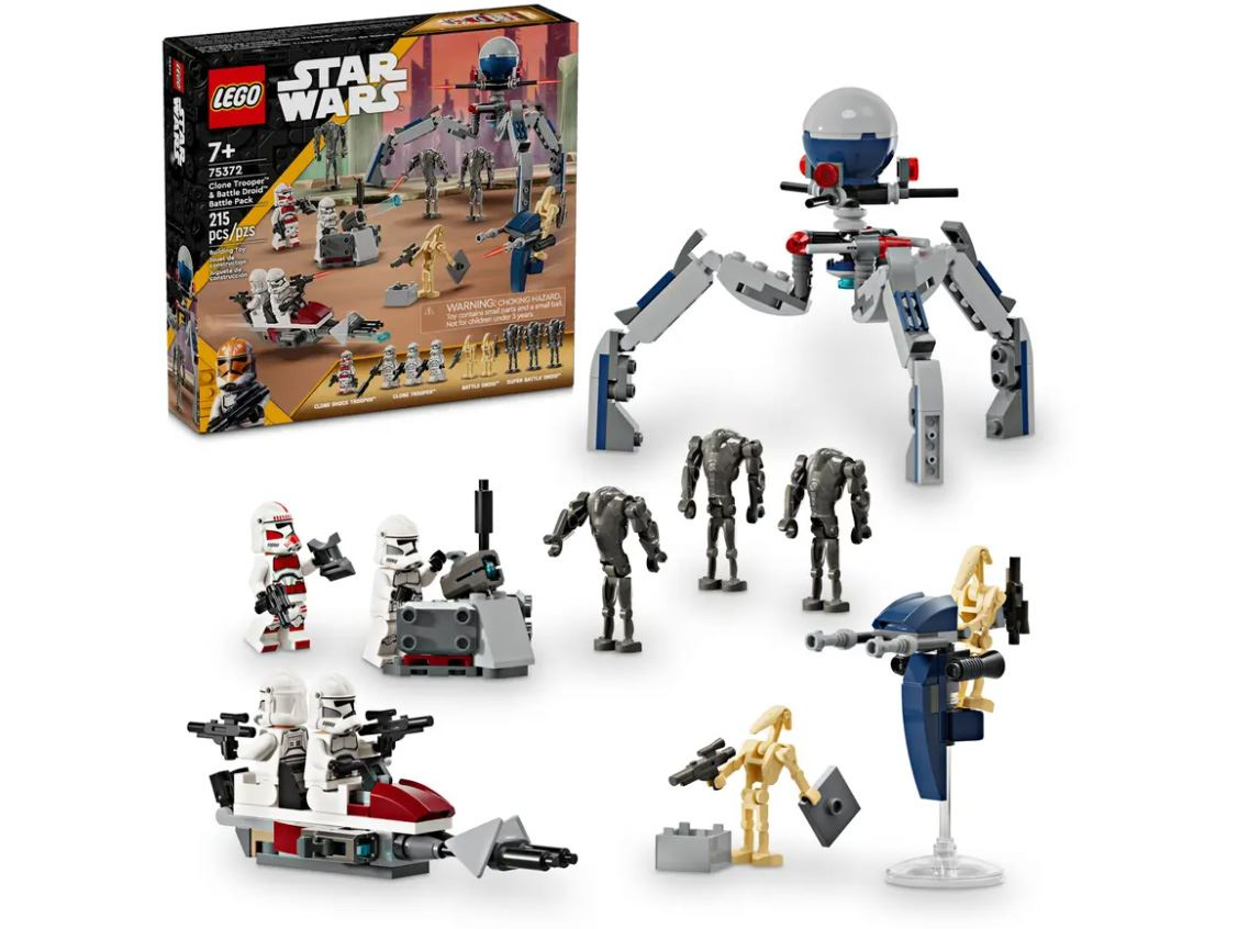 lego star wars soldado clon y droide (lego - 75372)