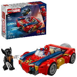 lego marvel coche del spiderman vs lobezno venomiz (lego - 76336)