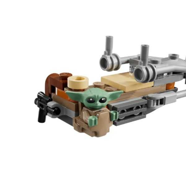lego star wars moto speeder del mandaloriano y grogu (lego - 75436)