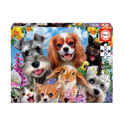 puzzle 200 piezas selfie de mascotas (19293)