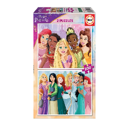 puzzle 2x100 pzas disney princess (educa - 19298)