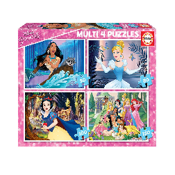 puzzle multi 4 disney princess (educa - 17637)