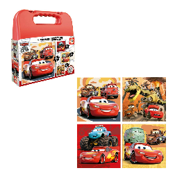 puzzle maleta progresivo cars pixar (educa - 19677)