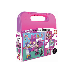 puzzle maleta progresivo minnie rosa (educa - 17638)
