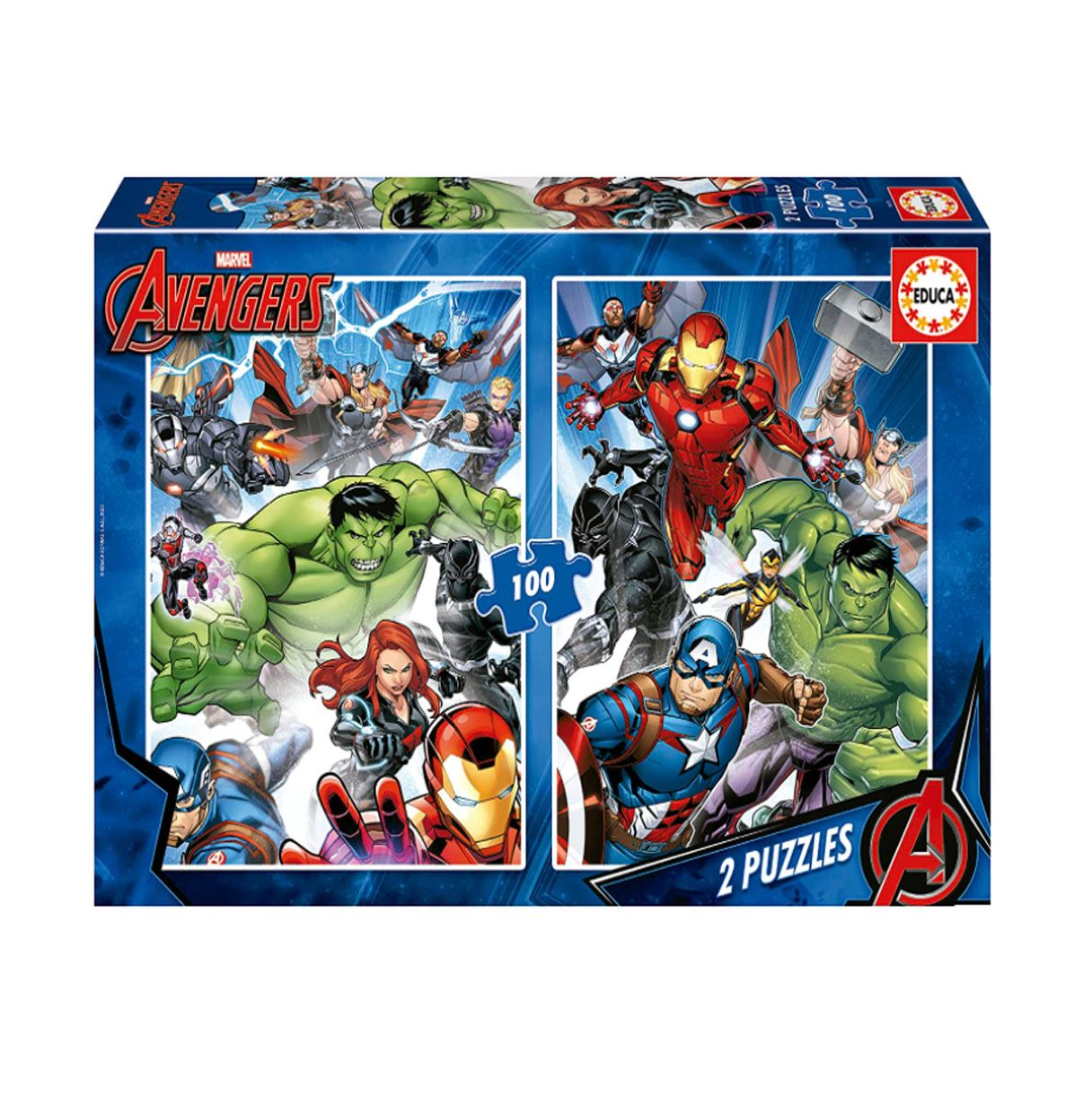 puzzle 2x100 pzas avengers ( educa - 19679)