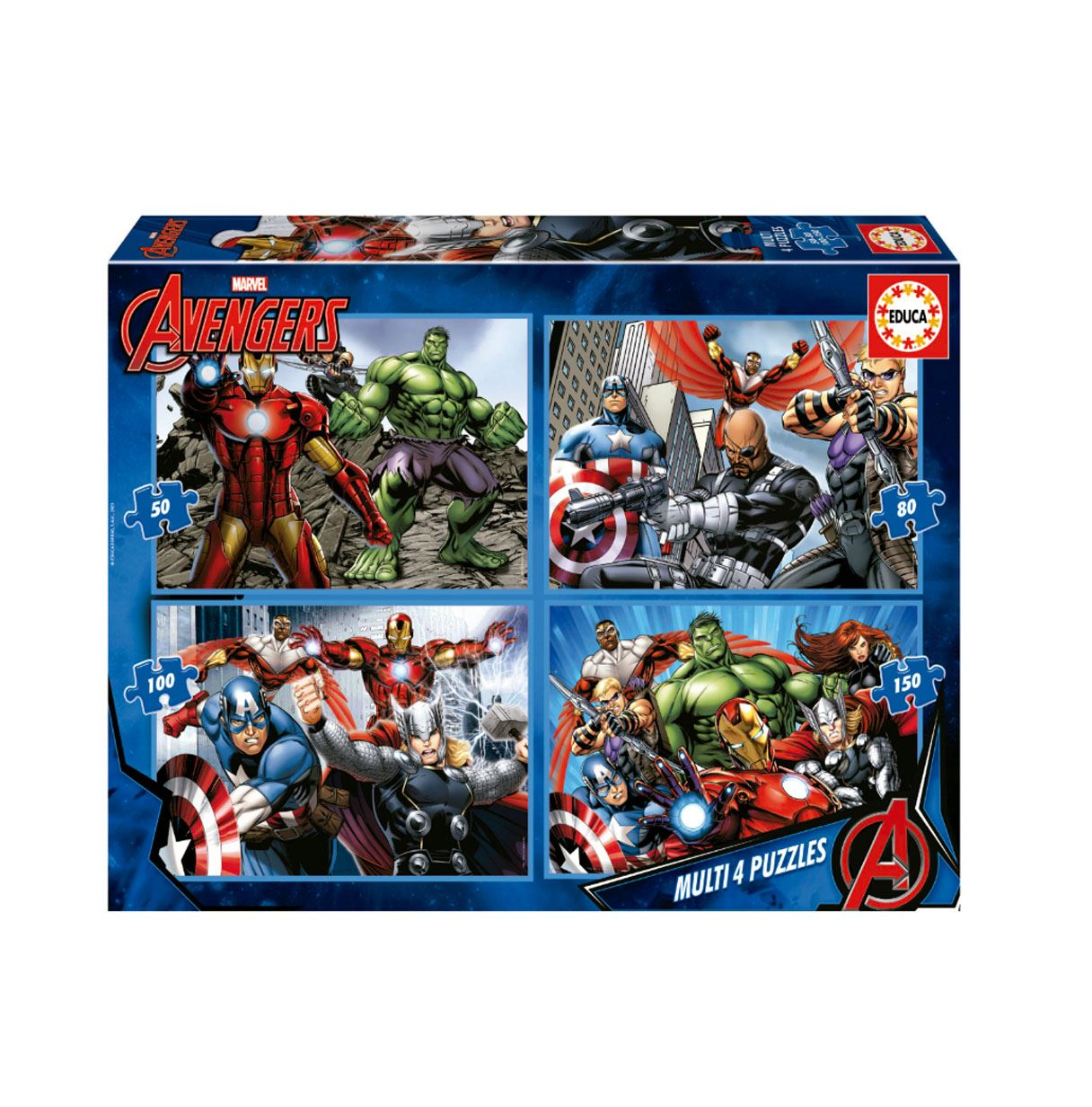puzzle multi 4 avengers (educa - 16331) puzzle multi 4 avengers (educa - 16331)