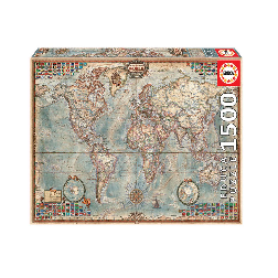 puzzle 1500 piezas el mundo, mapa politico (educa - 16005)