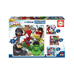 puzzle progresivo spidey amazing friends (educa - 19295)