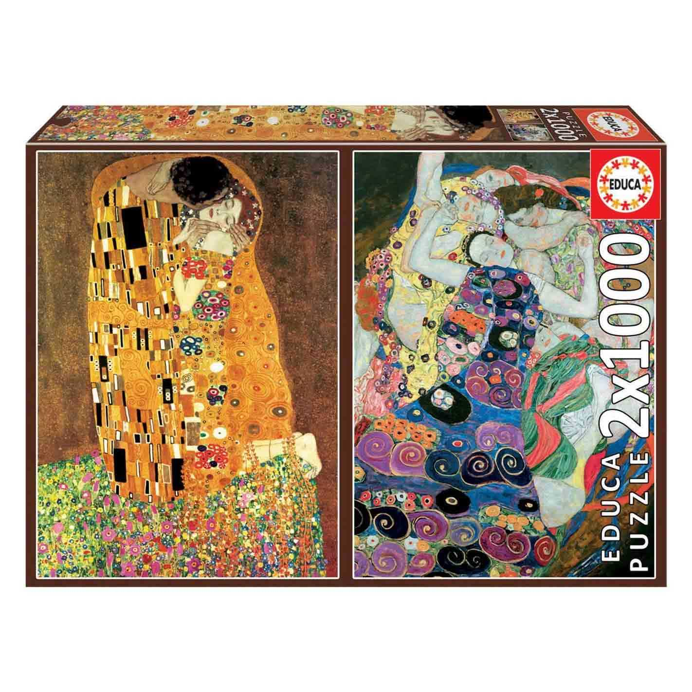 puzzle 2x1000 piezas gustav klimt (educa - 18488)