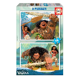 puzzle 2x48 piezas vaiana ( educa - 16952)
