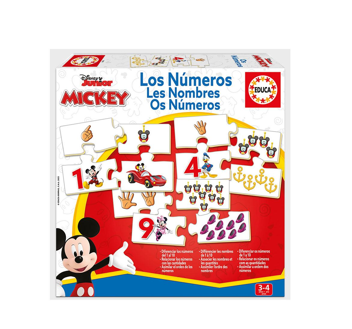 aprendo los numeros mickey & friends (educa - 19327)