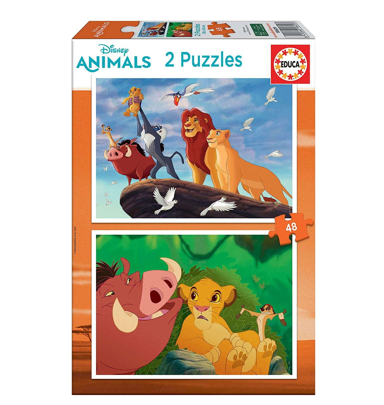puzzle 2x48 piezas rey leon (educa - 18629) puzzle 2x48 piezas rey leon (educa - 18629)