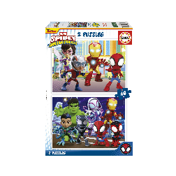 puzzle 2x48 piezas spidey amazing friends (educa - 19678)