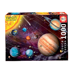 puzzle neon 1000 piezas sistema solar (educa - 14461)