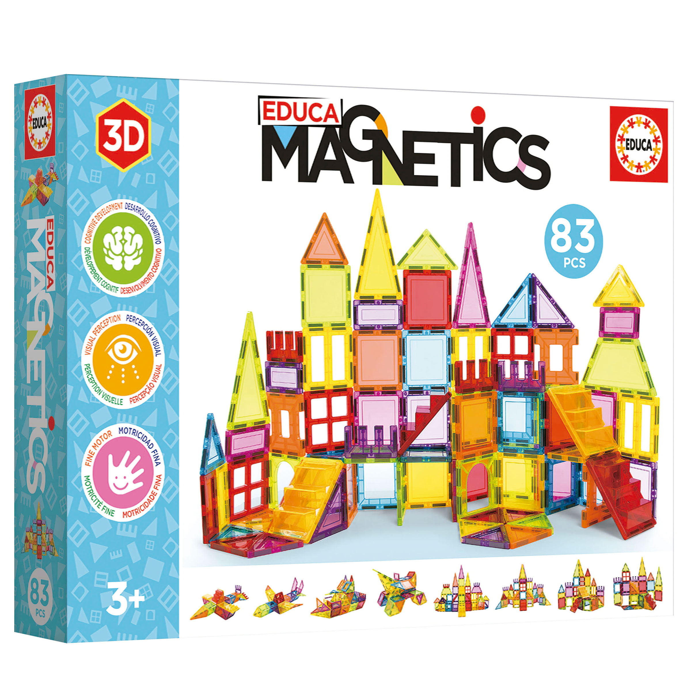 educa magnetics 83 piezas (educa - 20025)
