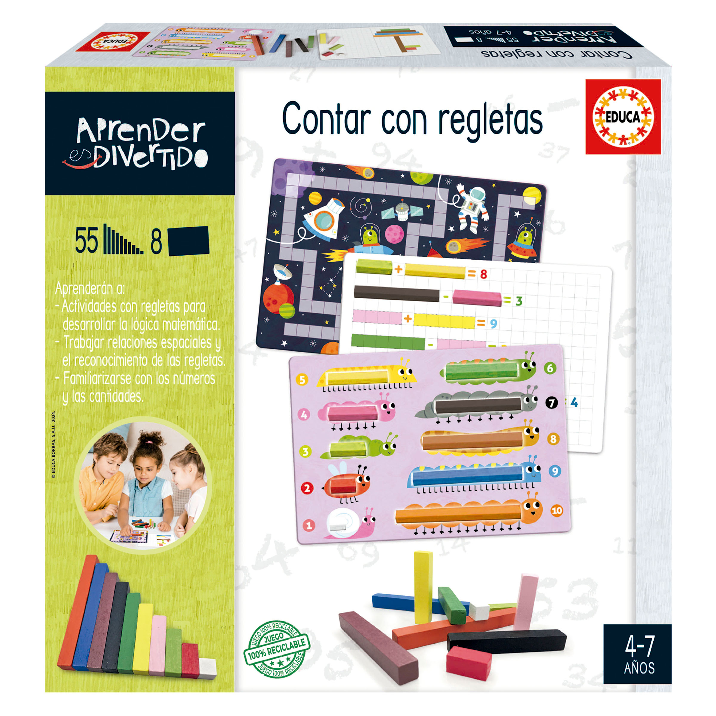 aprender es divertido contar con regletas (educa - 20110)
