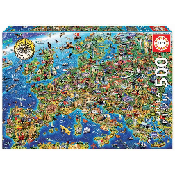 puzzle 500 piezas mapa de europa (educa - 17962)