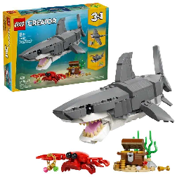 lego creator feroz tiburon con cofre del tesoro (lego - 31381)